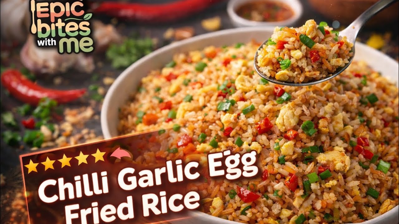 How to Make Chilli Garlic Egg Fried Rice in 10 Minutes