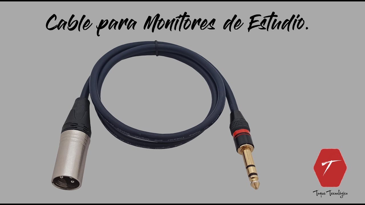 Cómo ensamblar / hacer / reparar  / DIY / Cable Balanceado para monitores de estudio. TRS a XLR.