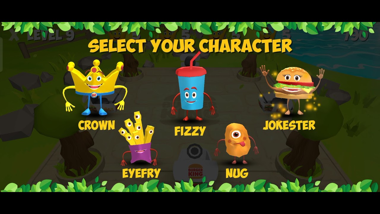 burger king king Jr club : gameplay