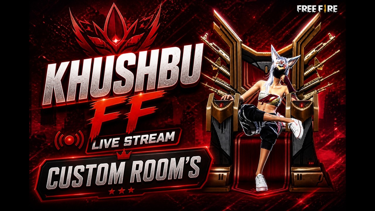 🔴FREE FIRE LIVE UNLIMITED CUSTOM ROOMS GIVEAWAY #giveaway #fflive#shortsfeed#verticallivefeed#fflive