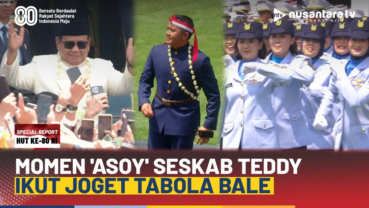 [FULL] Luwes Banget! Presiden Prabowo, Seskab Teddy, dan Para Tamu Joget Tabola Bale di Istana | NTV