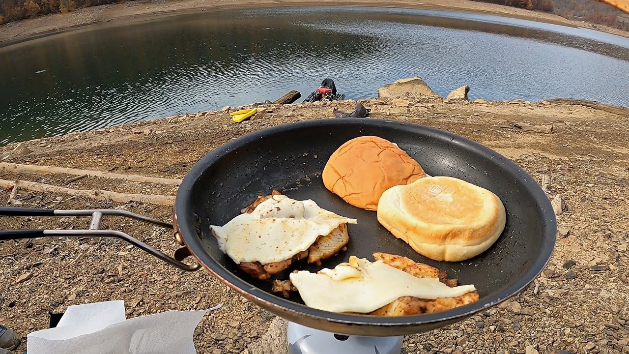 Catch & Cook Shore Lunch (Blackened Walleye Sandwich) Fall Fishing