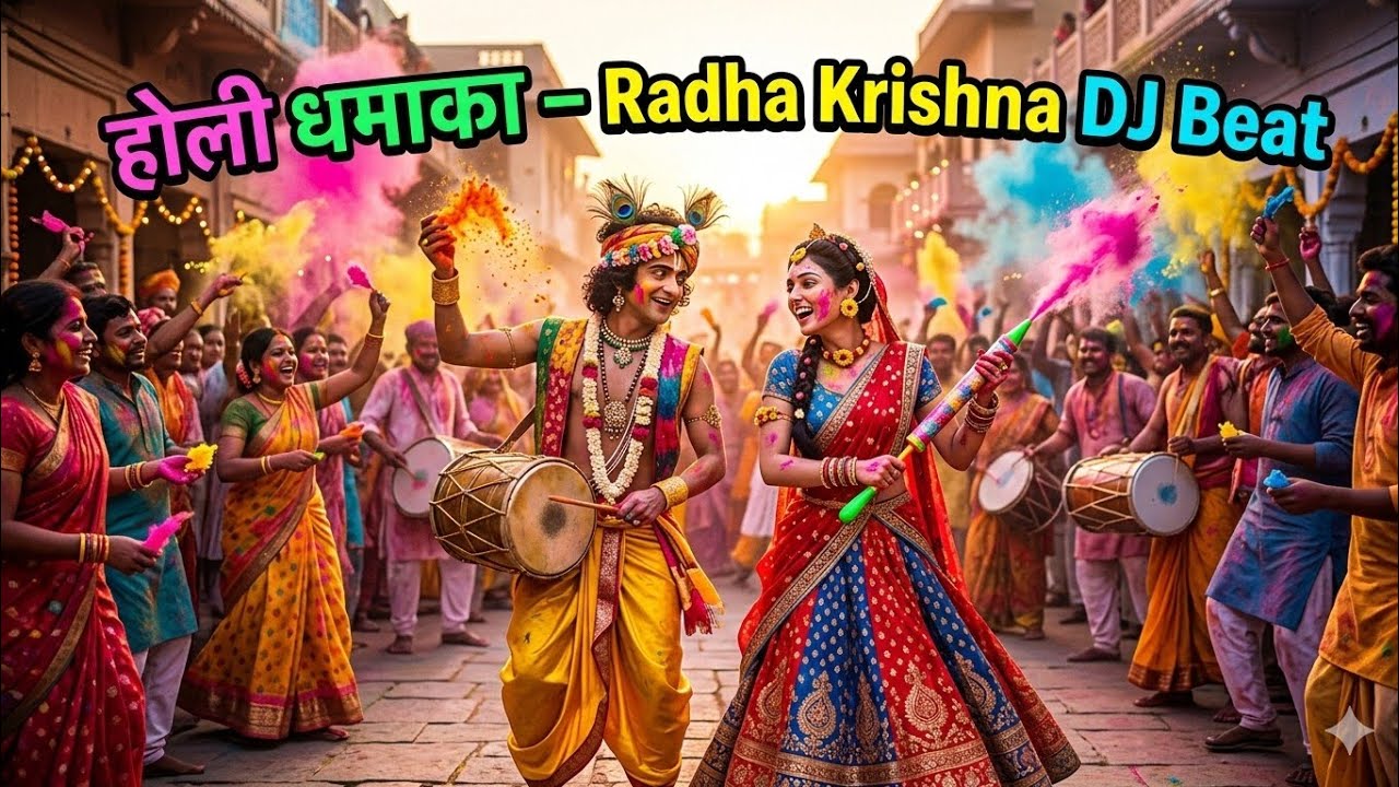 New holi song 2026 Radhe Shyam Holi DJ Mix 2026 #holi #song #love 