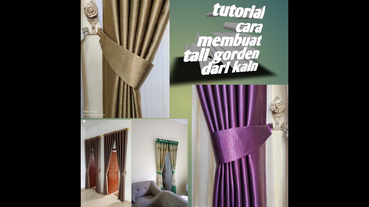 Cara membuat tali gorden dari kain,gorden minimalis,gorden kupu,toko gorden.