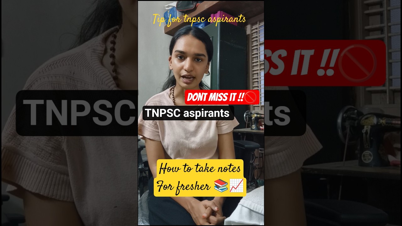 TIPS📈 TNPSC FRESH ASPIRANTS 📚 SECRET THAT I USE🗝️⌛ #tnpsc #studytips #notes #notemaking #tips