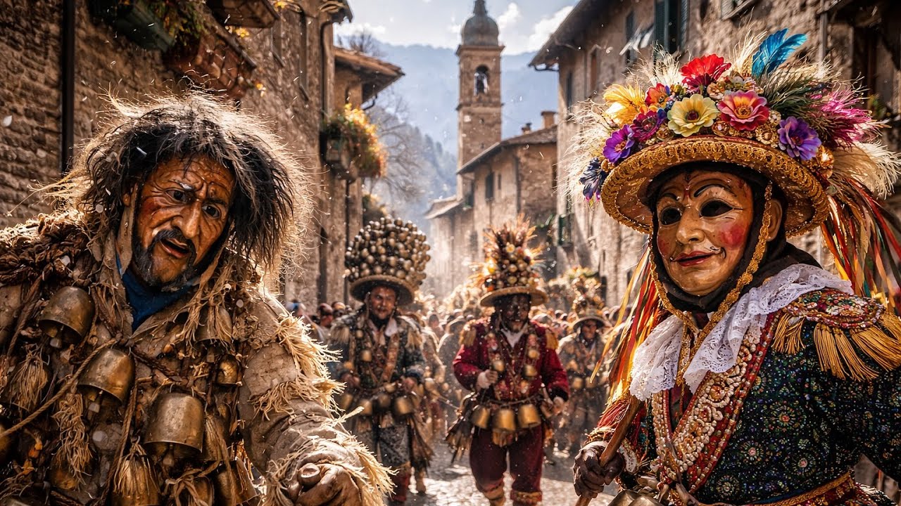 Schignano Carnival Lake Como Italy Most authentic and mysterious festivals in Lombardy 