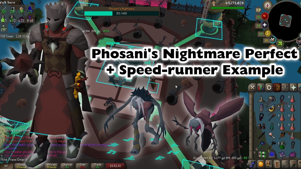 Phosani's Nightmare - Perfect + Speed-runner Grandmaster CA Example - OSRS