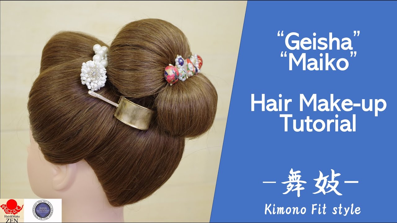 Easy, Japanese traditional hairsytle perfect for Kimono【Zen's Hair arrangement】