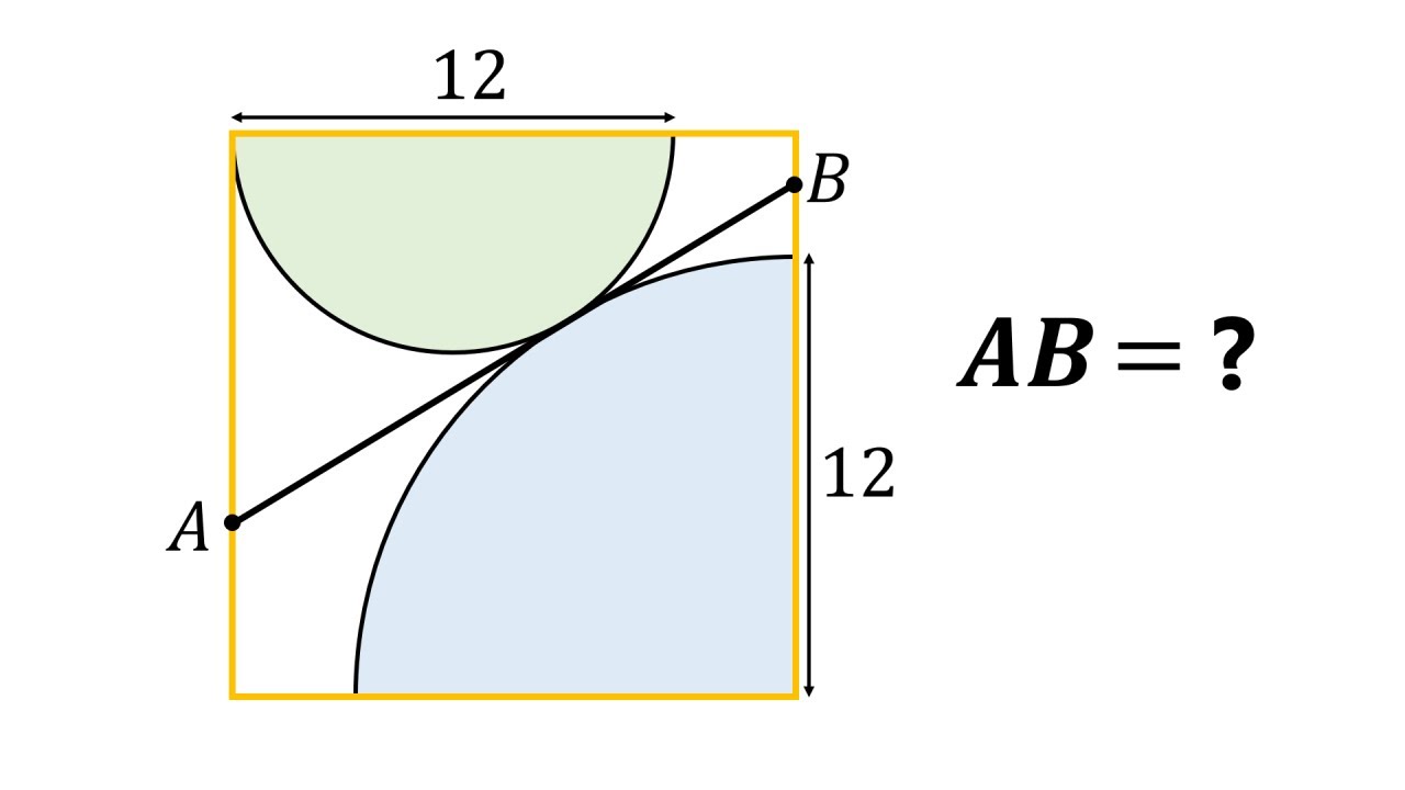 Solving a viral geometry problem from Twitter