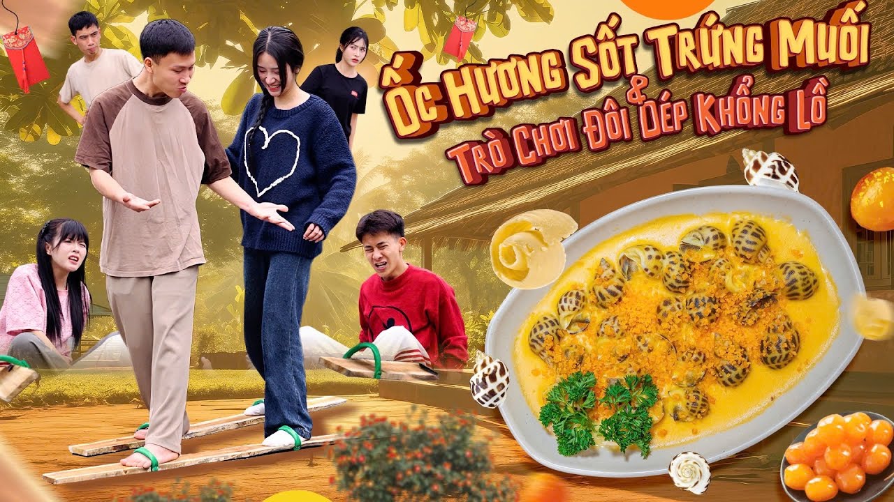 ỐC HƯƠNG SỐT TRỨNG MUỐI VÀ TRÒ CHƠI ĐÔI DÉP KHỔNG LỒ| Hai Anh Em Phần 889 | Phim Hài Hước Gãy Media