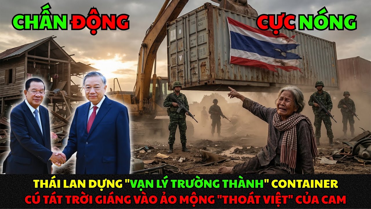 Thái Lan Dựng Tường Container: Cú Tát Vào Ảo Mộng Thoát Việt Của Campuchia