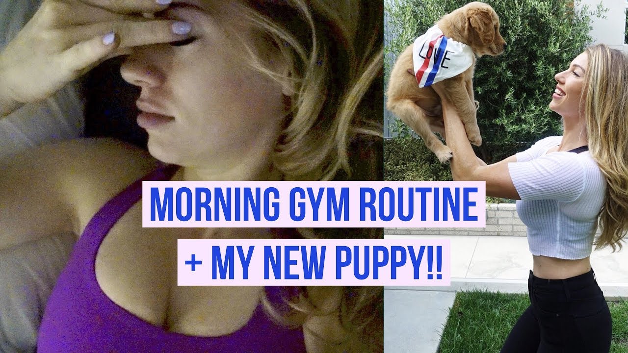 Morning Gym Routine + My New Puppy!!! 🐶 | ANNA VICTORIA