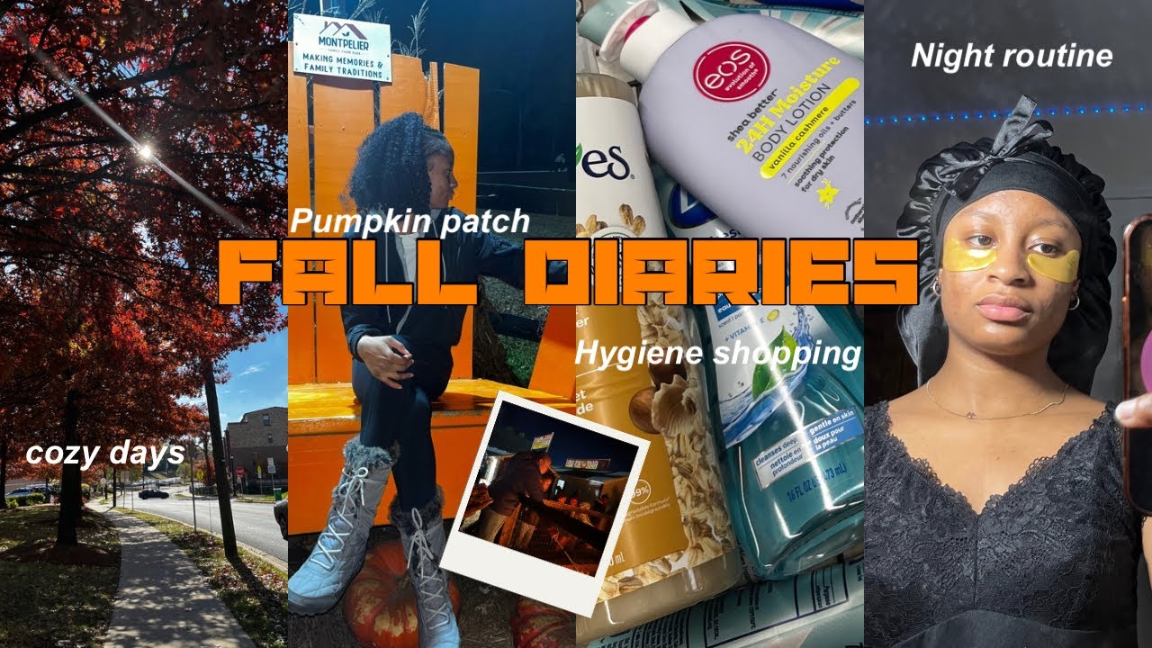 Fall vlog 🎃pumpkin patch + hygiene shopping + night routine.