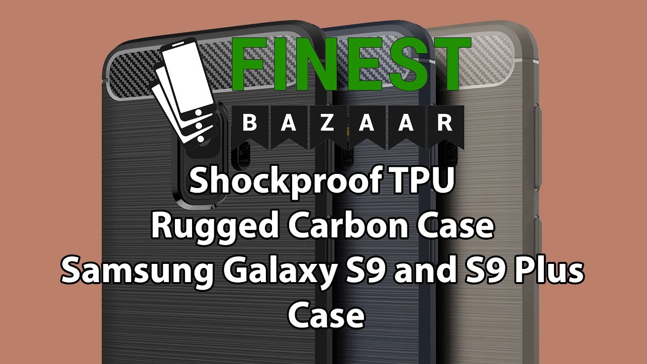 Shockproof TPU Rugged Carbon Case Samsung Galaxy S9 and S9 Plus Case