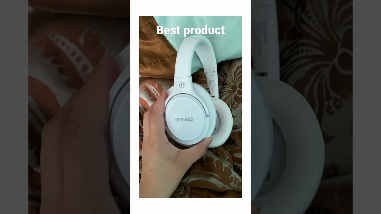 BERIBES Bluetooth Headphones Over Ear, 65H Playtime and 6 EQ Music Modes Wireless Headphones