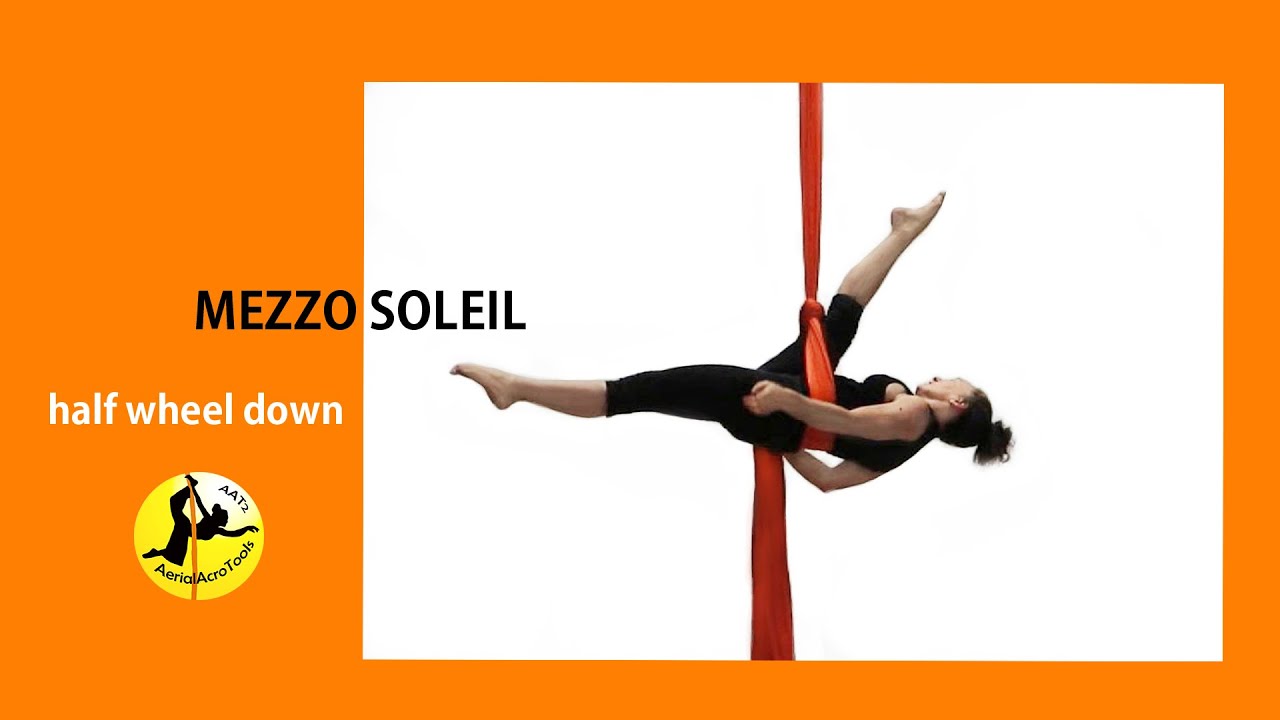 TESSUTO AEREO mezzo soleil - Aerial  silk half wheel down