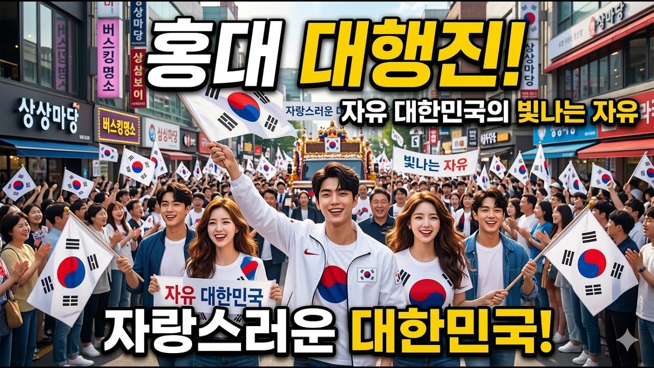 🚨 긴급 LIVE | 홍대 행진 현장 🇰🇷 윤어게인 | 자유대한민국 지키자