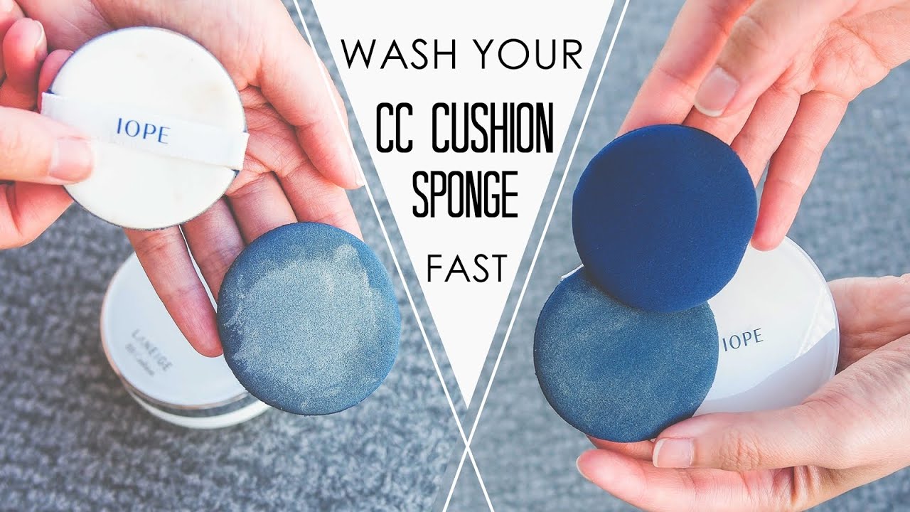 How To : Wash your bb cc cushion/makeup sponge