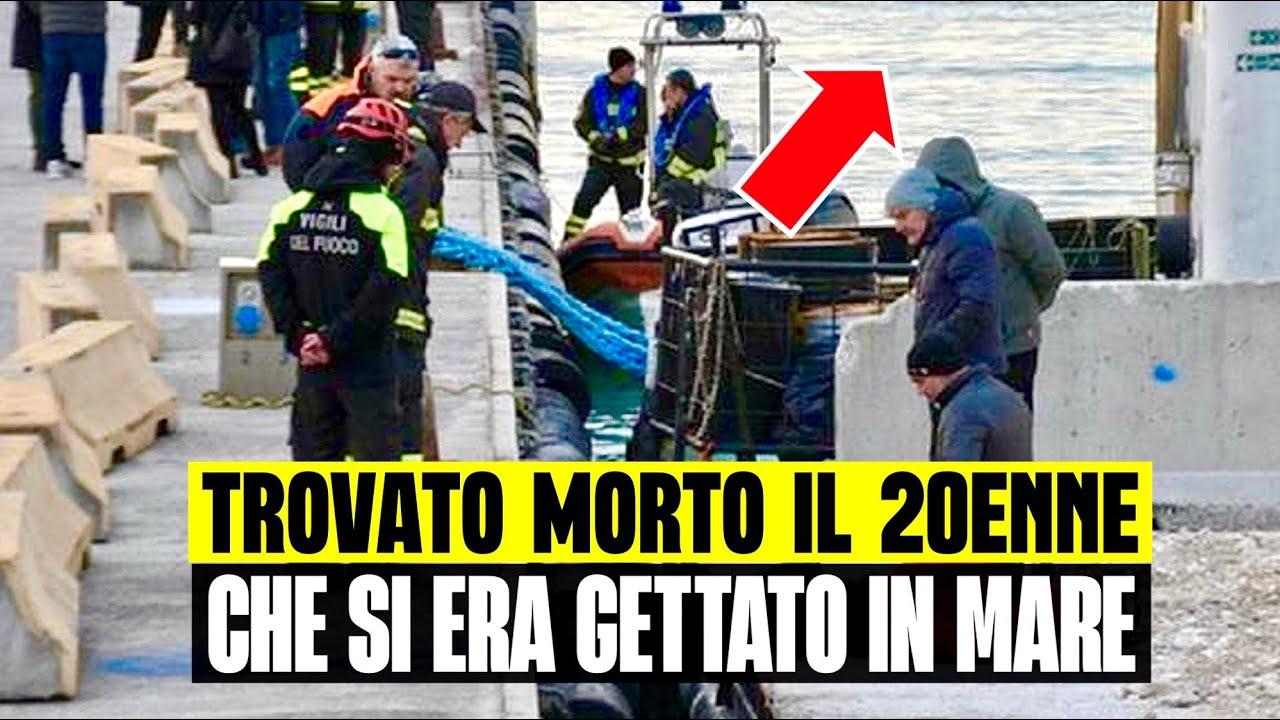 ULTIM'ORA TROVATO MORTO IN MARE IL 20ENNE CHE AVEVA PICCHIATO LA MADRE LA SERA DEL SUO COMPLEANNO