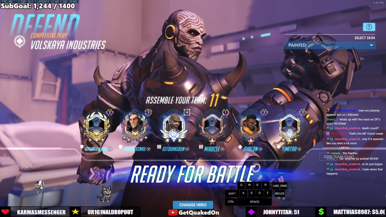 GetQuakedOn Doomfist God Gameplay Overwatch Season 35 Top 500