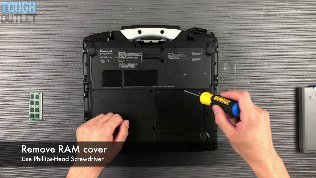 Panasonic Toughbook CF-31: How to install RAM