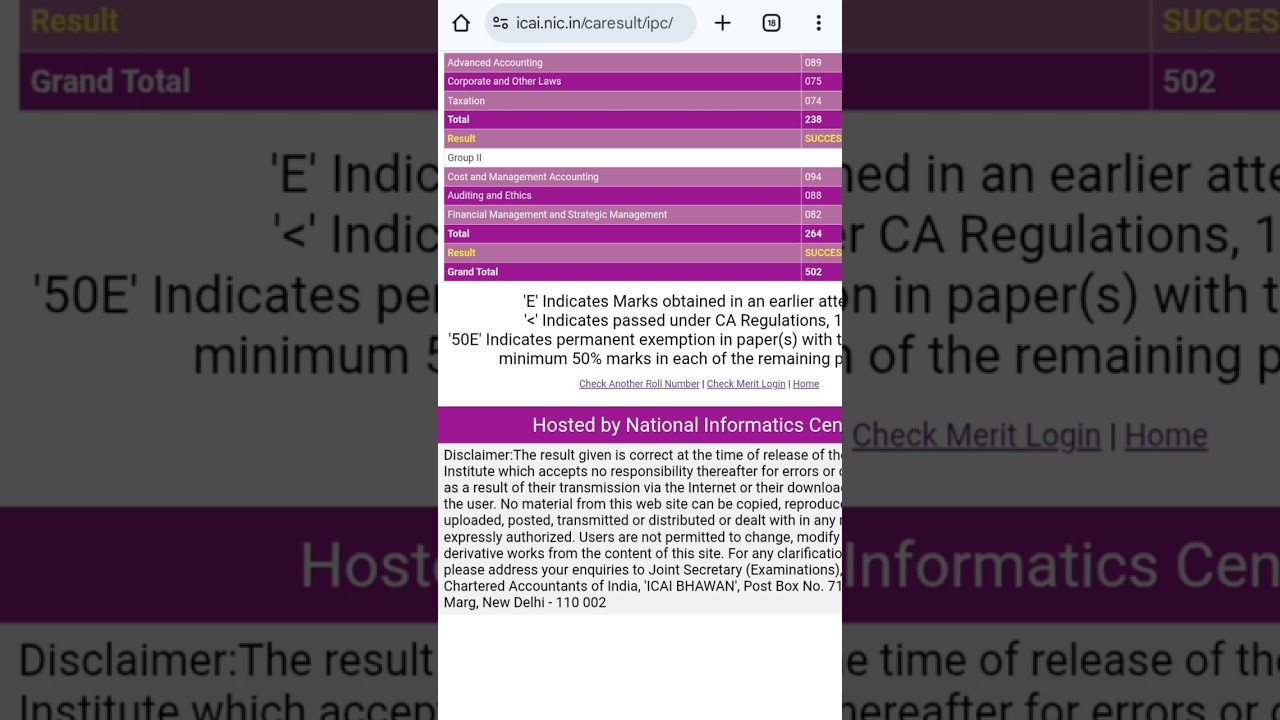 unexpected😭 ca inter may 2025 result #ca #ca2025 ca inter may 2025 result reaction video 🥺