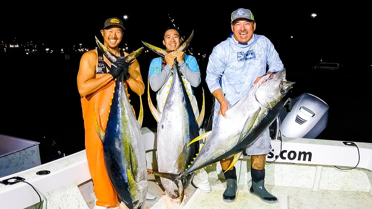 100+ Pound TUNA GREEN STICK Fishing in Hawaii