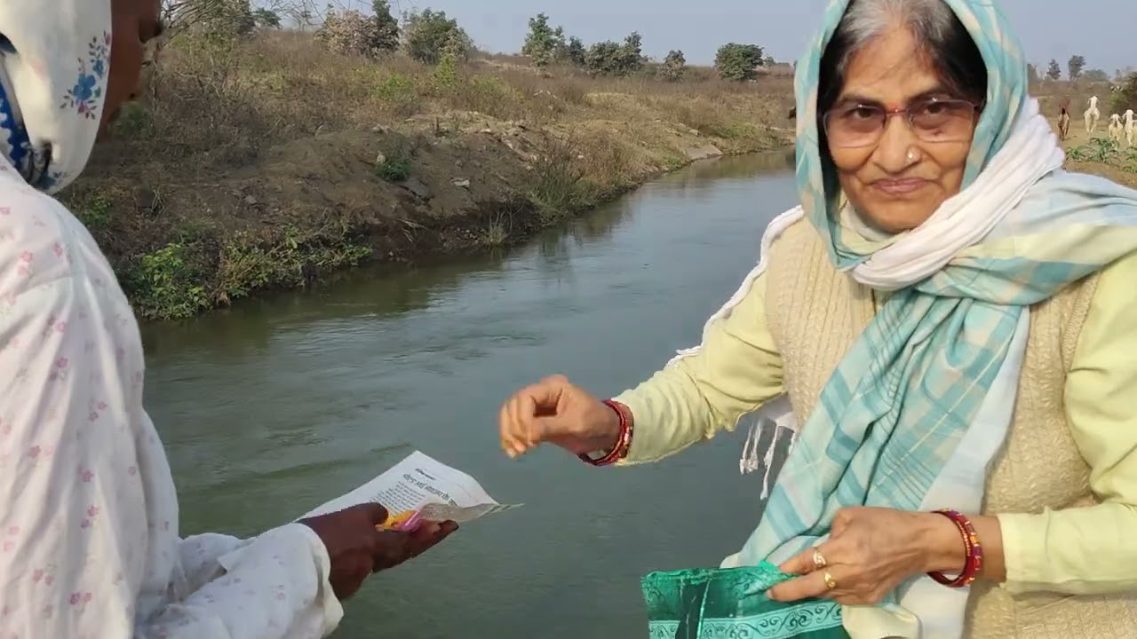 भावना से बागेश्वरी जाने का मार्ग नहर वाला मार्ग नर्मदा परिक्रमा मार्ग 8 किलोमीटर
