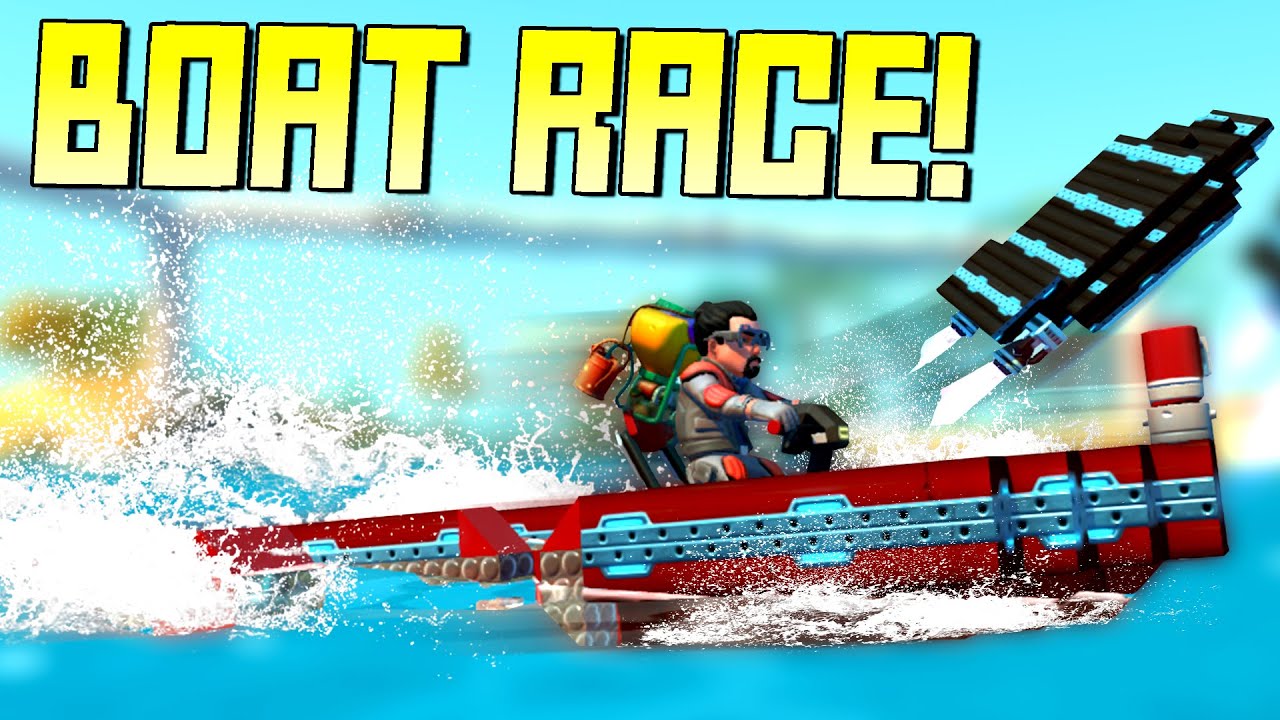 We Can FINALLY Do Custom Boat Races in Creative Mode! - Scrap Mechanic Multiplayer Monday