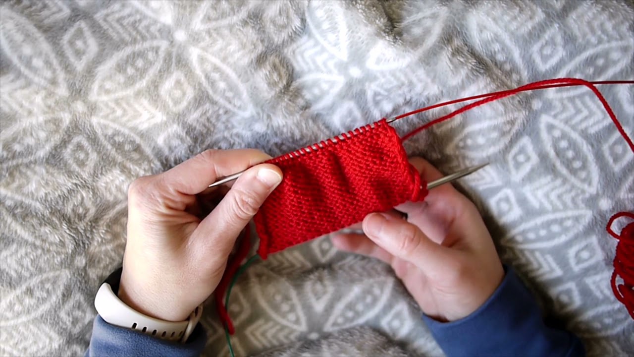 Knitted Folded Hem Tutorial