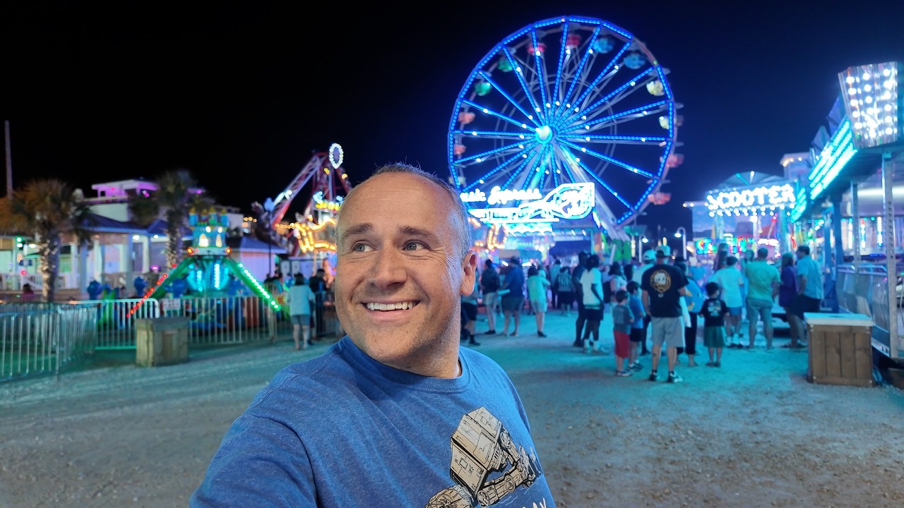 It Was A Busy Night At Carolina Beach Boardwalk | Update On Amusement Rides and Bathroom locations