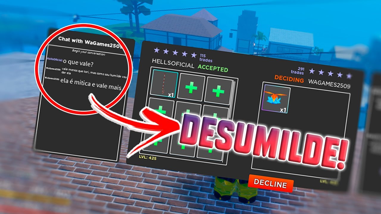 ME FINGI de INICIANTE no TRADING HUB e QUISERAM me *SCAMMAR*! - Experimento Social no GPO - Parte #2