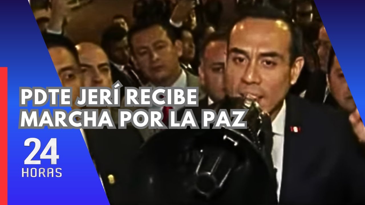 José Jerí respalda marcha por la paz: 