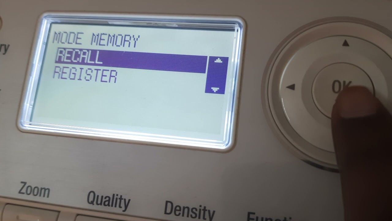 KONICA MINOLTA bizhub 205i setting memory mode for aadhar card print