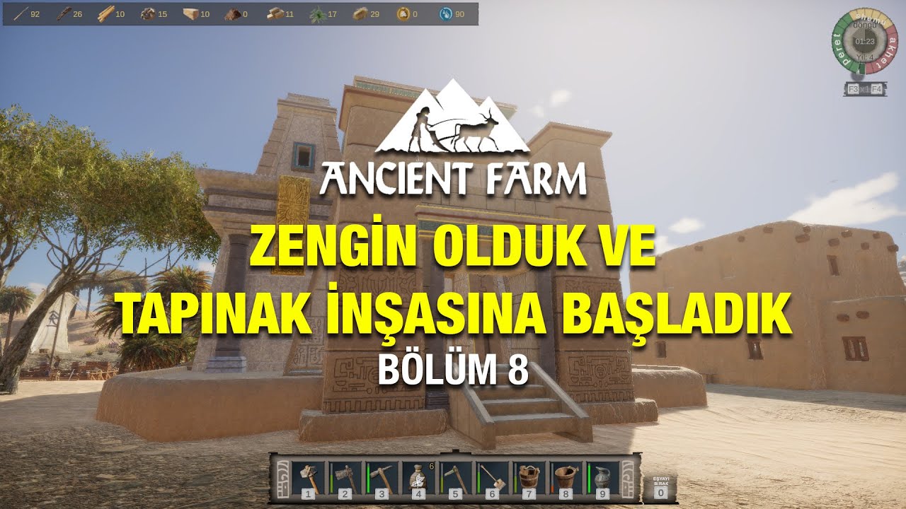 Ancient Farm – Tapınak İnşasına Başladık | Bölüm 8