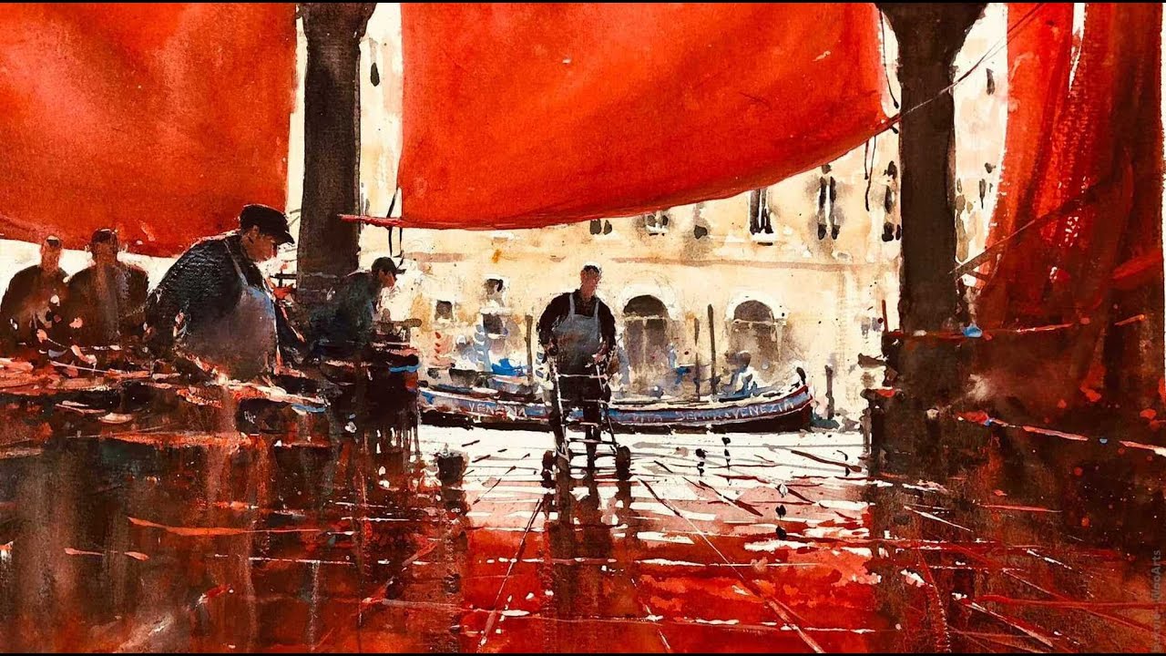 Watercolor artist Joseph Zbukvic, аквареліст Джозеф Збуквіч