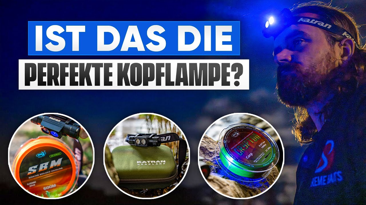 Blaulicht beim Angeln? Katran W/B 460 Pro Kopflampe im Unboxing