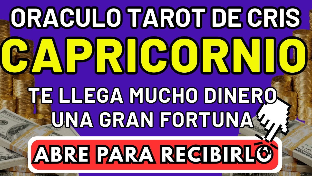 AGARRATE FIRME  CAPRICORNIO ♑  LO PEDISTE Y SE HARA REAL😱📞💸❤️🍀💃 HOROSCOPO 🙏 TAROT DE CRIS
