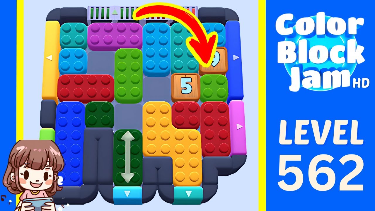 Color Block Jam Level 562 Solution Walkthrough