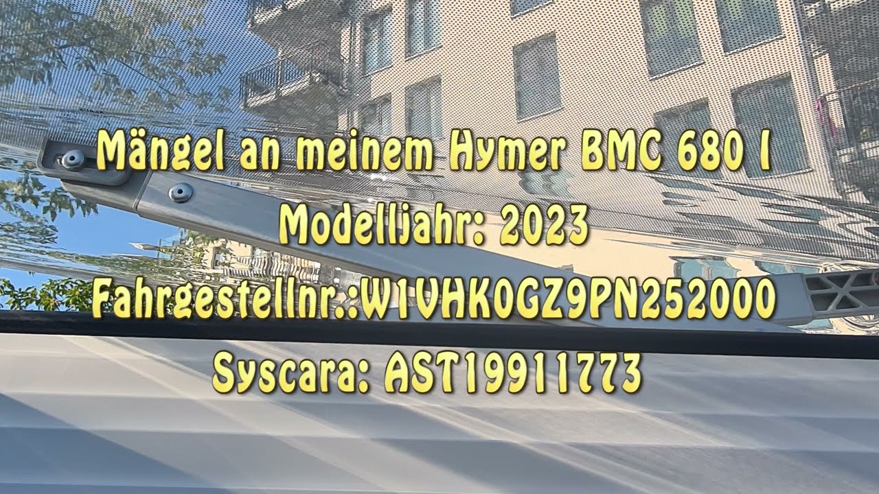 Sicherheitsm&auml;ngel an meinem Hymer BMC-I 680
