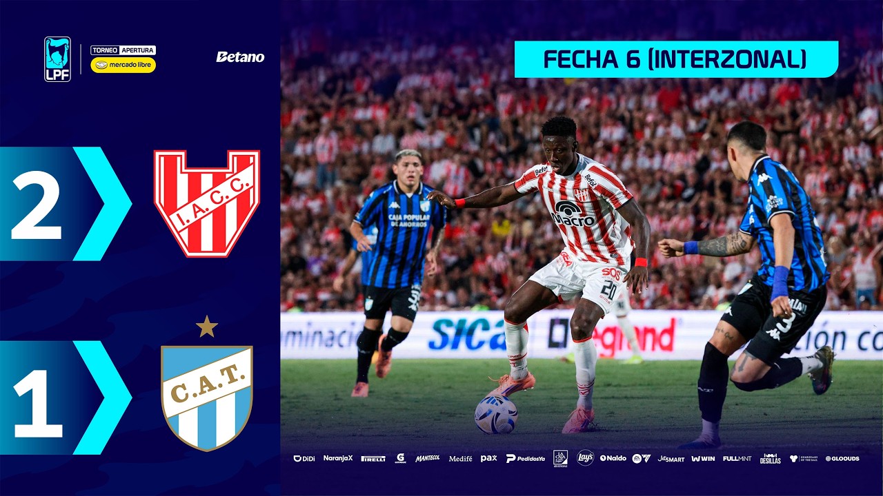 INSTITUTO 2 - 1 ATLÉTICO TUCUMÁN | Resumen del partido | #TorneoMercadoLibre 2026 🏆