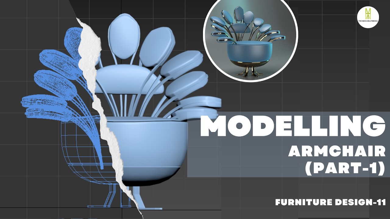 MODELLING OF ARMCHAIR IN 3DS MAX (PART-1) | MODELLING FURNITURE DESIGN IN 3DS MAX | DESIGN-11