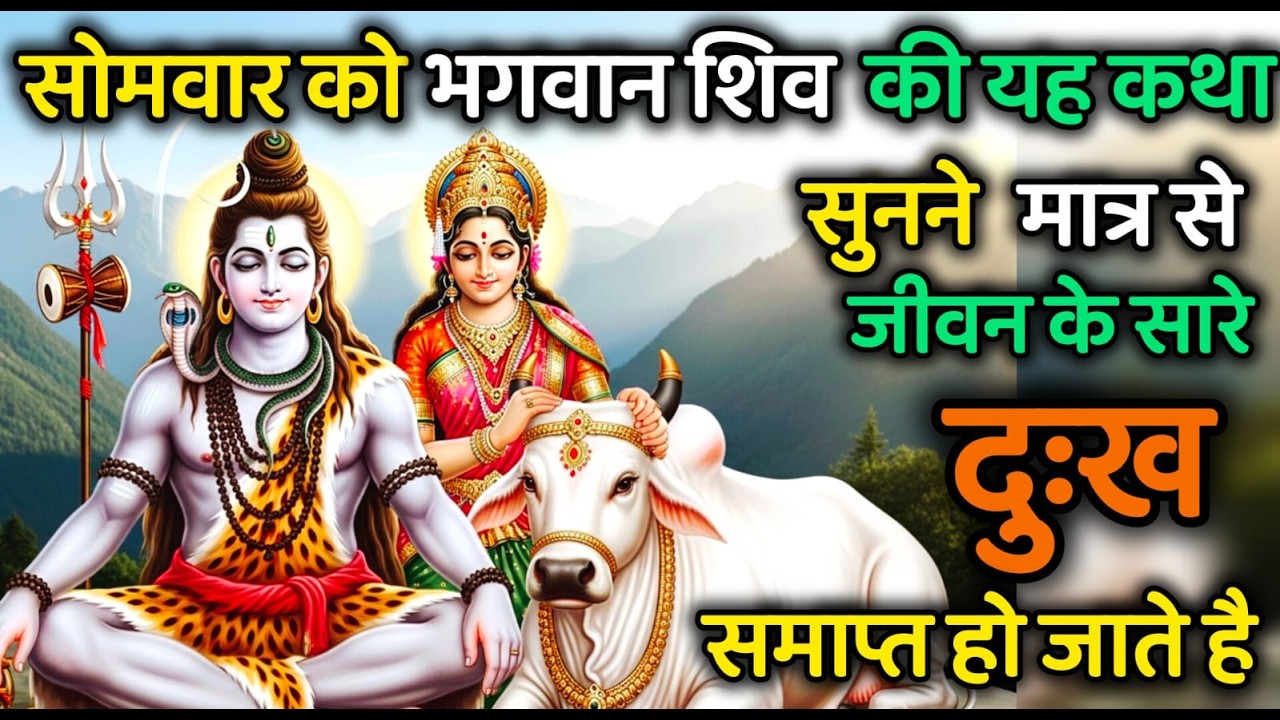 सोमवार को भगवान शिव की यह कथा   सुनलो जीवन के सारे दुख स्वयं समाप्त हो जाएंगे।Shiv katha