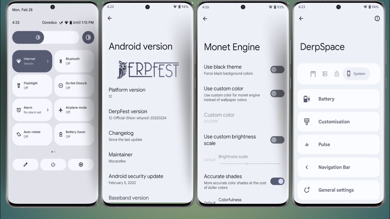 DerpFest Android 12 GSI ROM | OEM GSI Port For ARM64 AB Devices