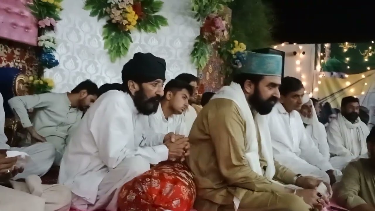 محفل میلاد مصطفی صلی اللّٰہ علیہ وآلہ وسلّم زیر صدارت  قبلہ حضور پیر حافظ غلام قادر سہو صاحب