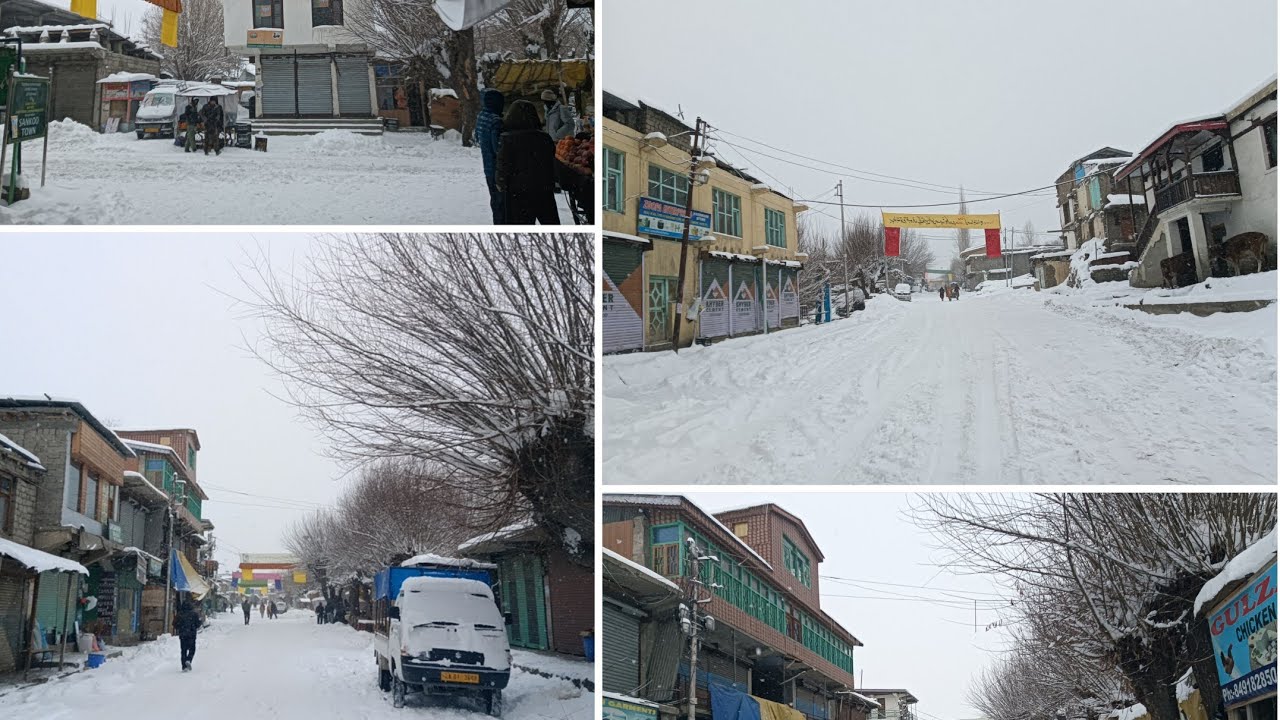 Continue heavy snowfall at sankoo|| Kargil Ladakh|| report by @Helbi_akbar_khan 