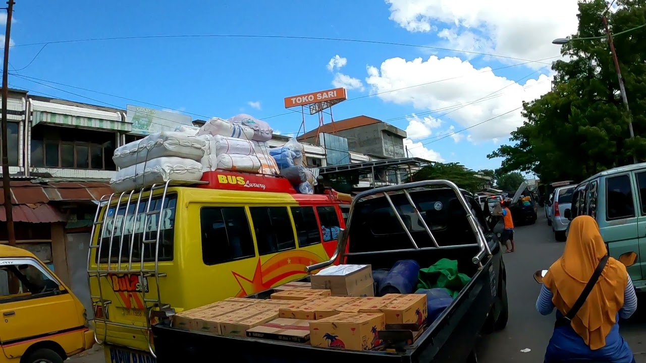 PADAT! SUASANA SEKITAR PASAR INDUK MANDALIKA LOMBOK JELANG LEBARAN  | PASAR SELAQ