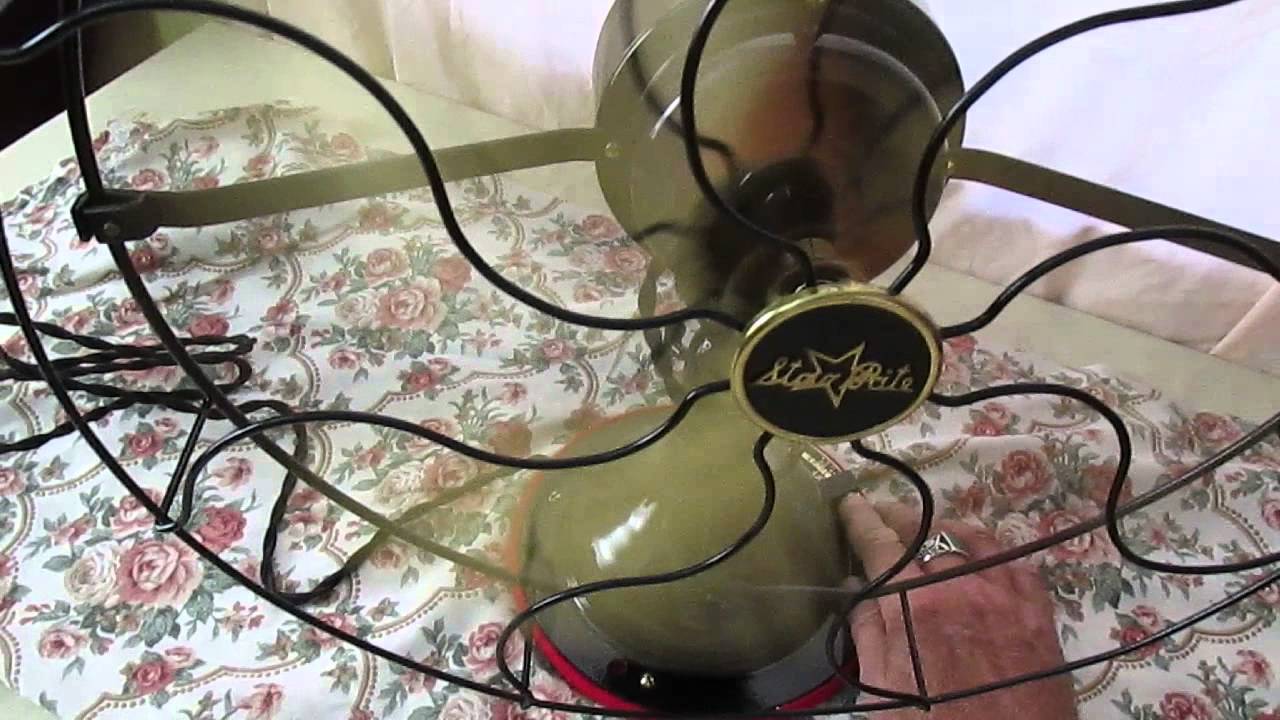 1916 16 inch star rite vintage electric fan