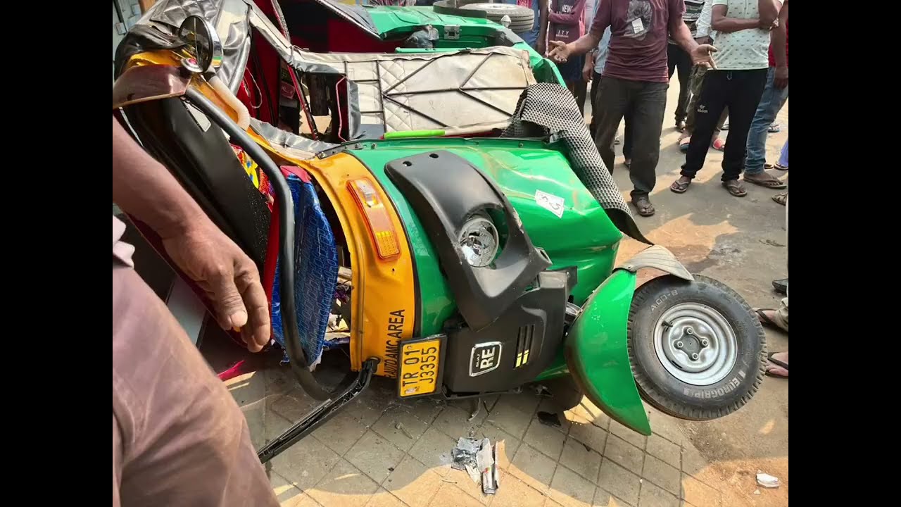 my auto rickshaw accident 😭