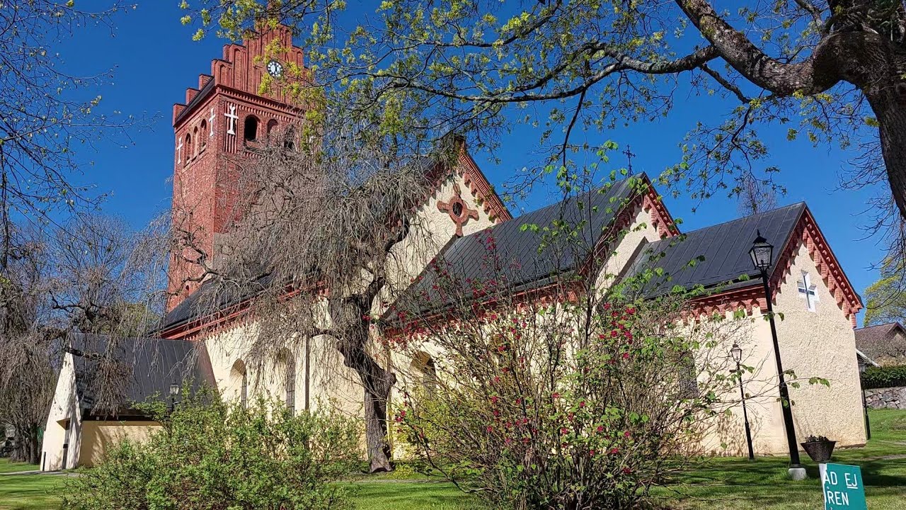 Torsh&auml;lla Church, Viking Rune Stone, Sweden, May 2024 #Viking #runestones #sweden